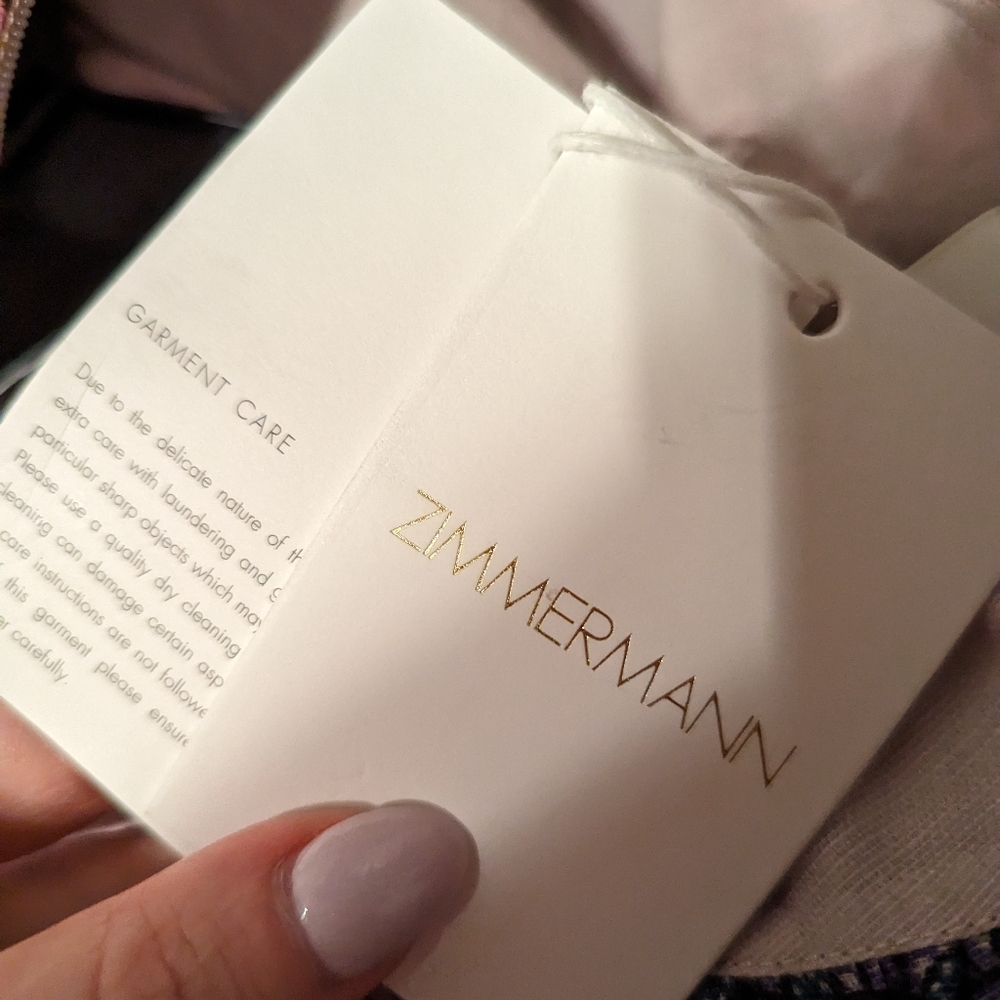 Zimmermann Celestial Bell Sleeve Minidress NWT - Picture 5 of 12